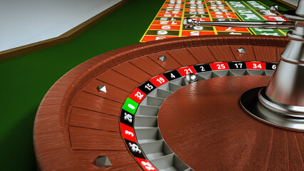 three-dimensional model of a table with a tape measure. 3d render illustration