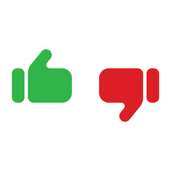 Thumbs up thumbs down