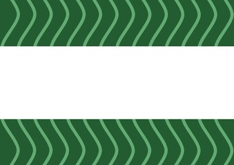 Light green lines on dark green background with copy space in the middle