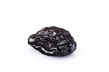 Dry fruit prune closeup. Fruit of dried prune
