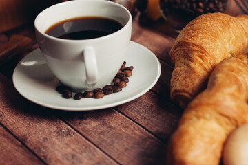 biscuits a cup of coffee breakfast eating sweets
