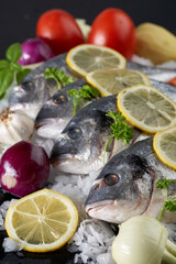 Chilled whole raw bream