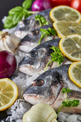 Chilled whole raw bream