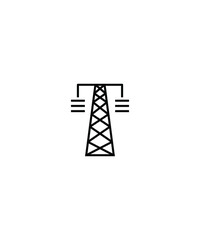 electric pole icon,vector best line icon.