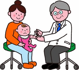赤ちゃん予防接種する