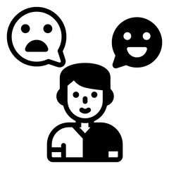 
Get feedback icon in glyph design

