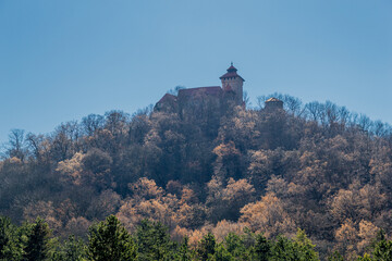Hike around the Drei Gleichen in the springtime Thuringian Basin - Drei Gleichen/Germany