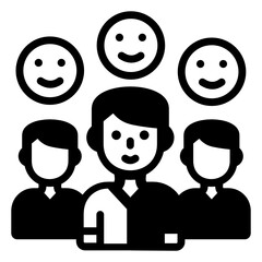 
A icon in solid design, man with bolts

