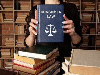  CONSUMER LAW inscription on the book.  Consumer protection measures are often established by law