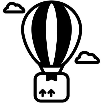
A filled design icon of drop shipping

