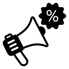 
An icon design of discount promotion 

