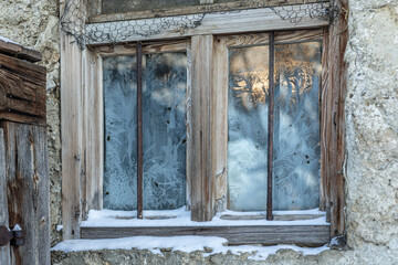 Eisblumen am Fenster
