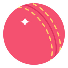 
Hard ball, cricket ball icon of isometric style 

