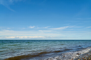 Sky with clouds over the Baltic Sea