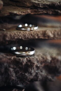 Wedding rings macro photography
