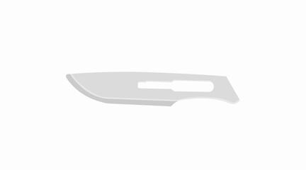 Vector Isolated Illustration of a Scalpel. Steel scalpel Icon