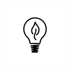 Environmentally friendly source of energy. Saving energy from the sun. Waste processing product. Vector sign in a simple style isolated on a white background. 64x64 pixel.