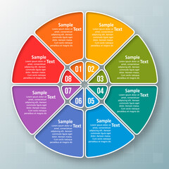 Abstract 3D Paper Infographics. Business template .Vector illustration