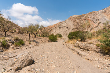 mountainous and eroded landscape in southern Spain