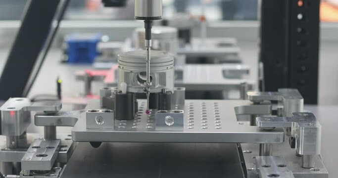 Touch Probe Machine Equipment Measuring Piston Car Parts Production