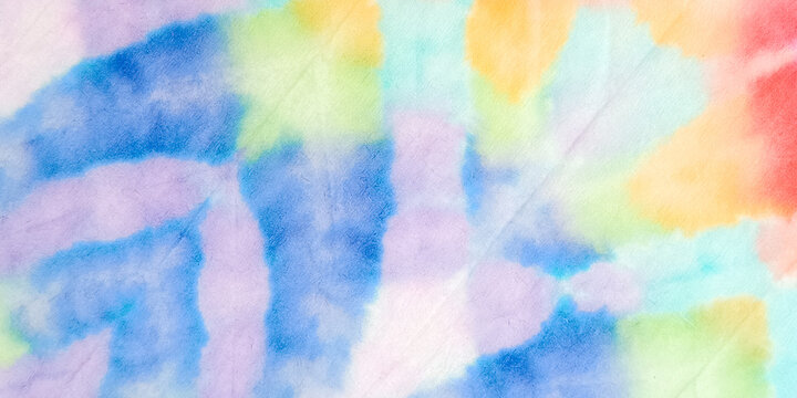 Watercolor Print. Beautiful Abstract Kaleidoscope. Trendy Watercolor Print. Bright Colors Dyed Illustration. Vibrant Fashion Wallpaper. Grunge Artistic Dirty Art. Aquarelle Fabric.