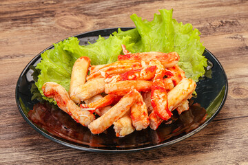 Natural luxury crab meat fillet