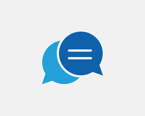 Chat icon vector design element. Talk bubble speech sign. Dialogue balloon.