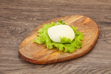 Italian Mozzarella cheese over board