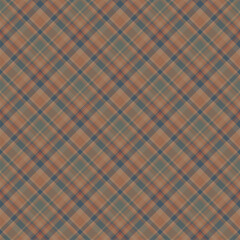 Plaid seamless pattern. Vector background of textile ornament. Flat fabric design.