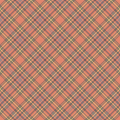 Plaid seamless pattern. Vector background of textile ornament. Flat fabric design.