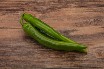 Ripe tasty spicy green pepper