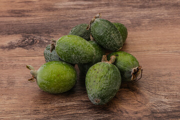 Tropical green sweet fruit Feijoa