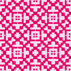  Seamless pattern with symmetric geometric ornament.
