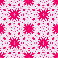  Seamless pattern with symmetric geometric ornament.
