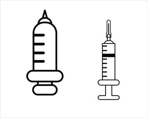 syringe vector illustration design. A tool for entering and extracting liquids