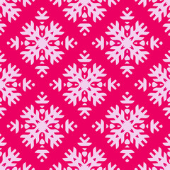  Seamless pattern with symmetric geometric ornament.
