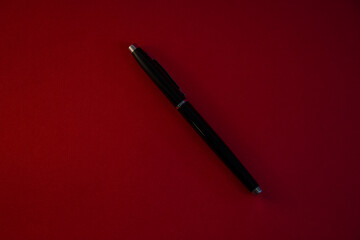 red pen on white