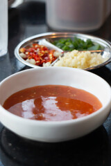 Ingredient of homemade sukiyaki set