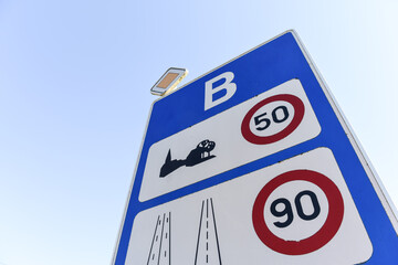 Frontiere Belgique belge europe reglementation limite vitesse - obrazy, fototapety, plakaty