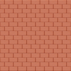 Fototapeta premium Red brown brick wall seamless background texture