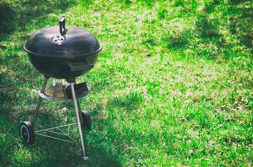 barbecue grill on the grass