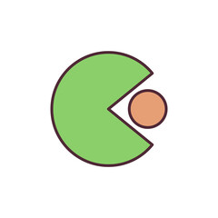 Shareholding RGB color icon. Purchasing and owning shares in company. Receiving profit portion from common business. Income percentage from corporate assets. Isolated vector illustration