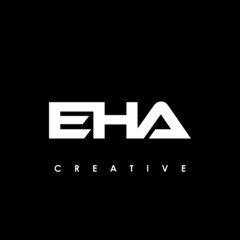 EHA Letter Initial Logo Design Template Vector Illustration