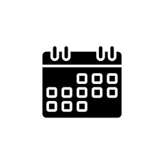 Calendar icon in vector. Logotype