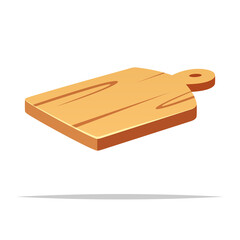 Cutting board vector isolated illustration