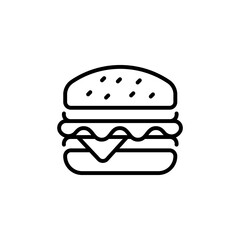 Burger icon in vector. Logotype