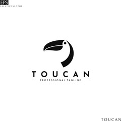 Toucan logo. Abstract bird  © Aleksei_7799