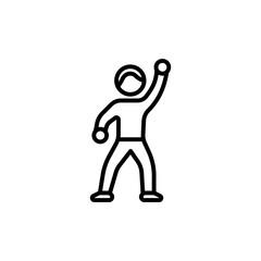 Party Dance icon in vector. Logotype