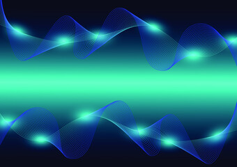 Futuristic and technology dark blue background, Circle HUD head-up display interface for communication and innovation cyber concept,  vector illustration