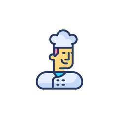 Baker Men icon in vector. Logotype
